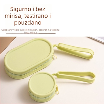 Silikonska vodootporna mini torbica za putovanja s pretincem za novac, držačem ključeva i ružem