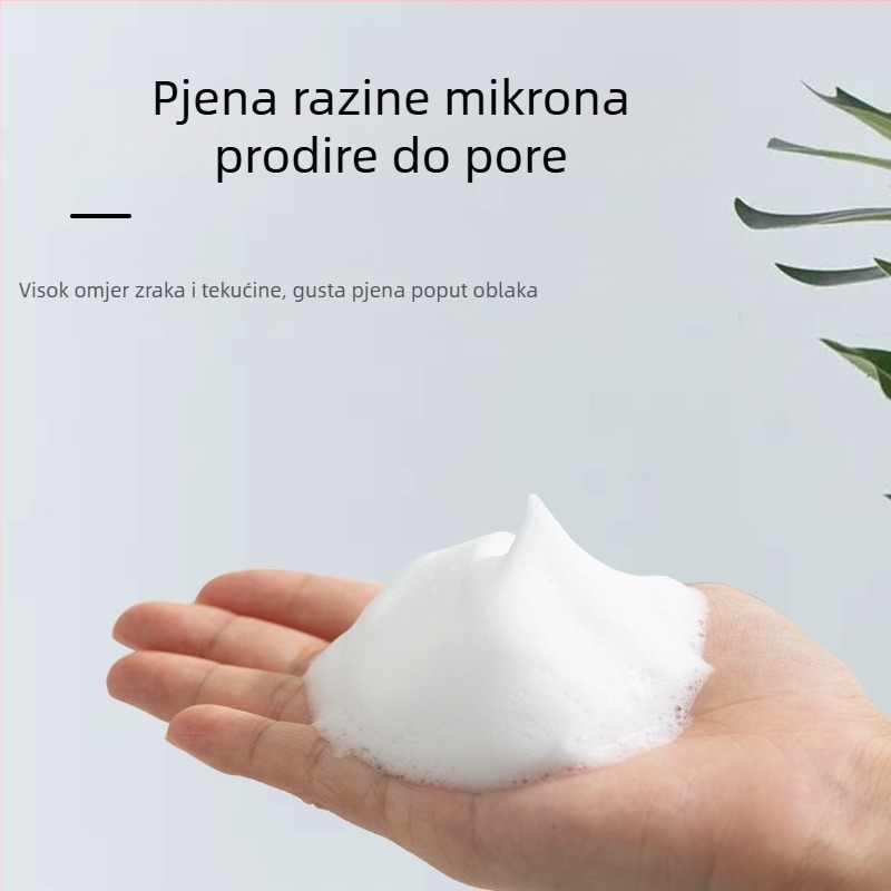 Pjena dozator sapuna – ručno pritiskanje, ABS+PETG, injekcijsko prešivanje, moderan minimalistički dizajn, težina 0.5