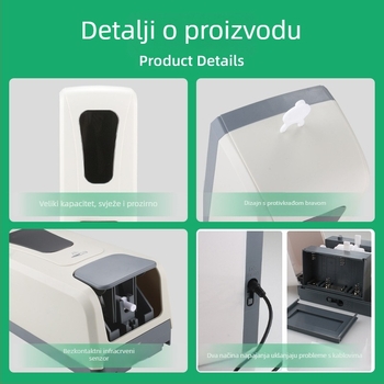 Zidni ručni dozator sapuna za hotel – ABS+PC, ručna pumpa, moderan minimalistički dizajn