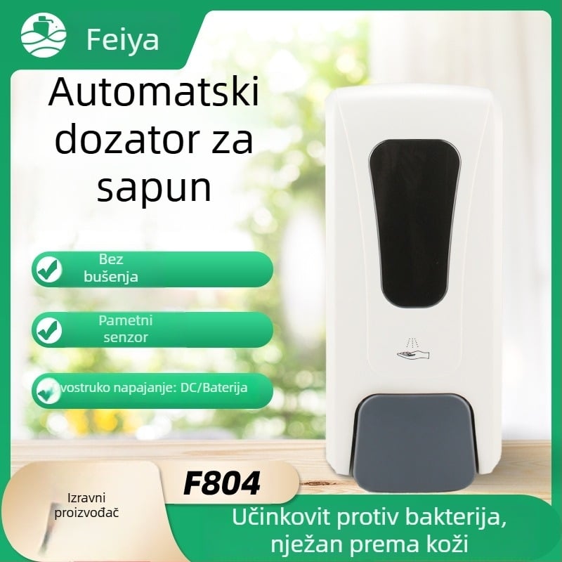 Zidni ručni dozator sapuna za hotel – ABS+PC, ručna pumpa, moderan minimalistički dizajn