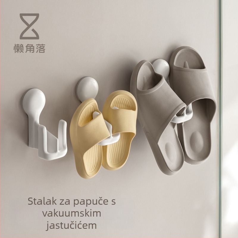 Lazy Corner Držač za papuče za kupaonu, zidni, ABS, otporan na vlagu, jednoslojni