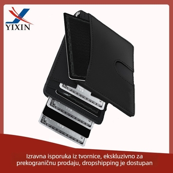 YX RFID anti-krađa muški kartični novčanik — materijal: super vlakna, podstava: super vlakna, marka: YX, funkcija: anti-theft