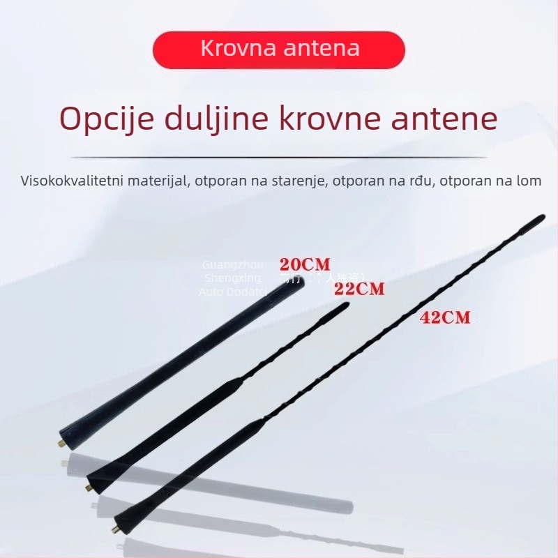 Automobilska TV antena – navojni priključak – kompatibilnost s originalnom tvorničkom opremom – bez prilagodbi