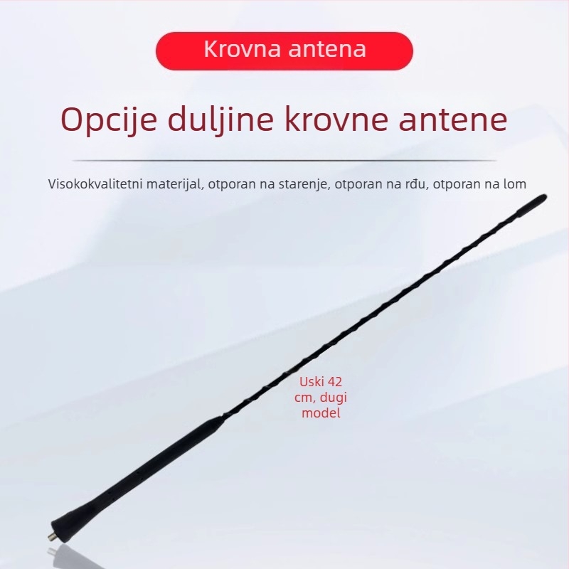 Automobilska TV antena – navojni priključak – kompatibilnost s originalnom tvorničkom opremom – bez prilagodbi