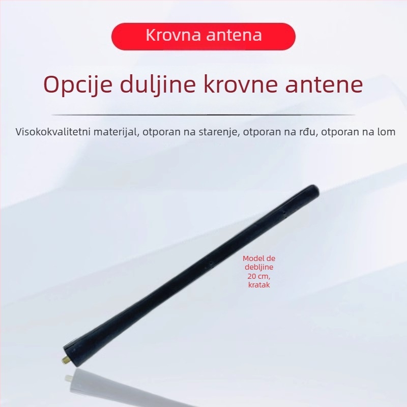 Automobilska TV antena – navojni priključak – kompatibilnost s originalnom tvorničkom opremom – bez prilagodbi