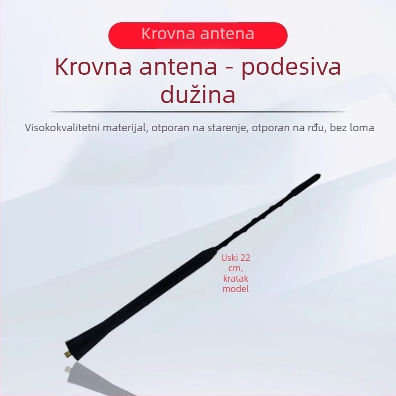 Automobilska TV antena – navojni priključak – kompatibilnost s originalnom tvorničkom opremom – bez prilagodbi