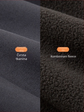 Dječje hlače, flis podstava, korejski stil casual, poliester 90,4%, srednji pojas s elastikom