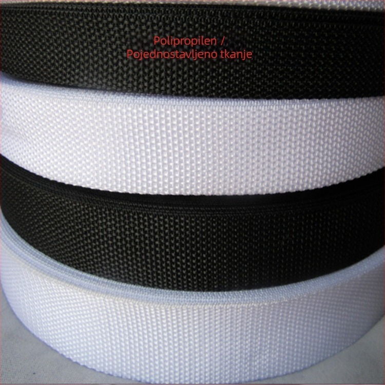 Webbing trak od polipropilena i poliestera, ravno tkanje, naramenica za ruksak, DIY rezanje