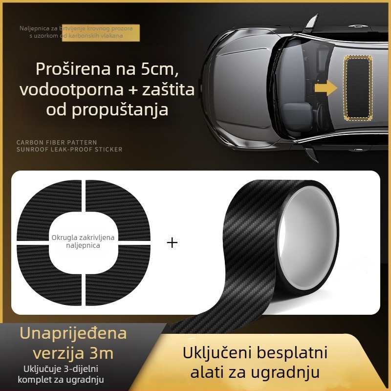 Traka za brtvljenje automobilske sunčevog krova - ljepilna brtvna traka za staklo krova