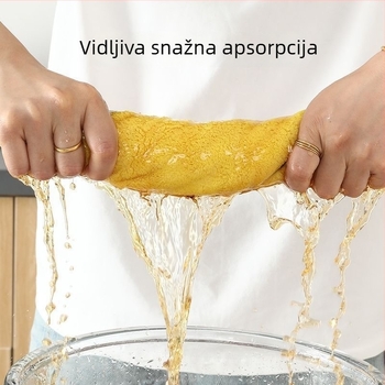 Kuhinjska krpa od drvenog vlakna za staklene površine (bez dlačica, bez tragova)