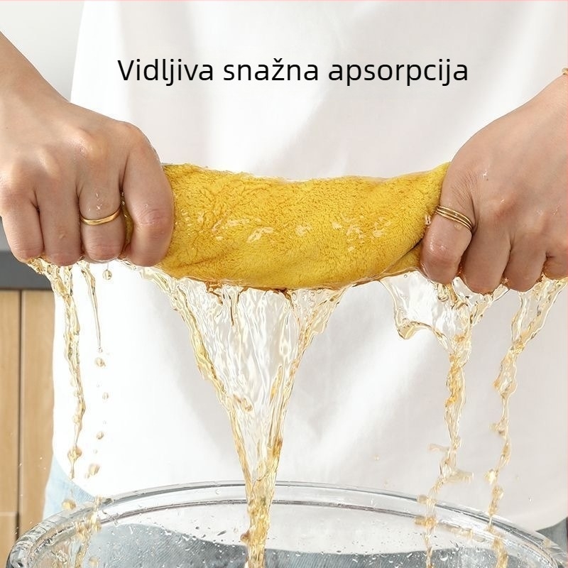 Kuhinjska krpa od drvenog vlakna za staklene površine (bez dlačica, bez tragova)