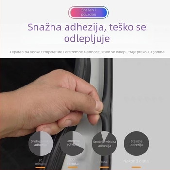 Gumena brtvna traka za vrata automobila – univerzalna za cijeli automobil, smanjuje buku, zaštita od prašine i vodootpornost