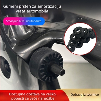 Silikonski prsten za brtvljenje i ublažavanje udara na vratima automobila – smanjenje buke, unutarnje brtvljenje vrata, univerzalna kompatibilnost