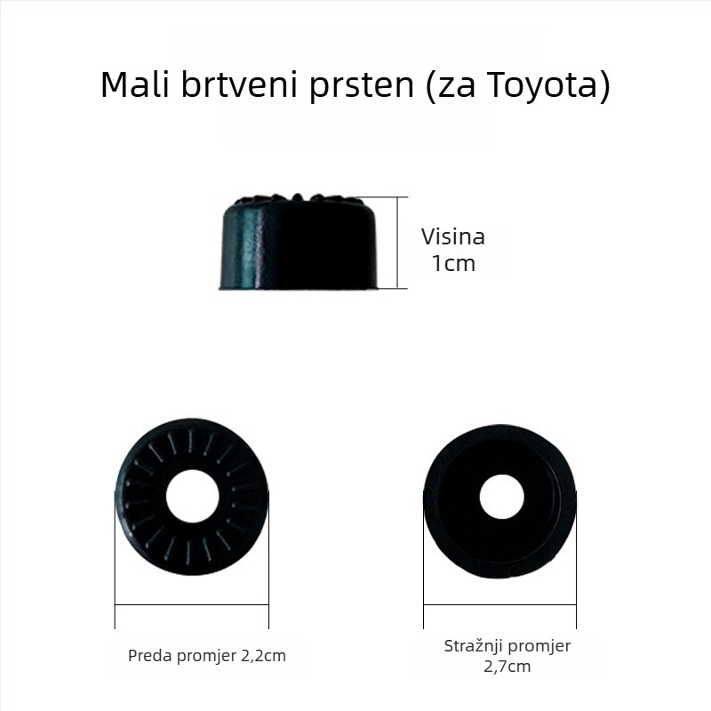 Silikonski prsten za brtvljenje i ublažavanje udara na vratima automobila – smanjenje buke, unutarnje brtvljenje vrata, univerzalna kompatibilnost