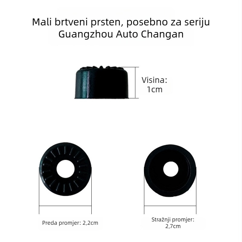 Silikonski prsten za brtvljenje i ublažavanje udara na vratima automobila – smanjenje buke, unutarnje brtvljenje vrata, univerzalna kompatibilnost