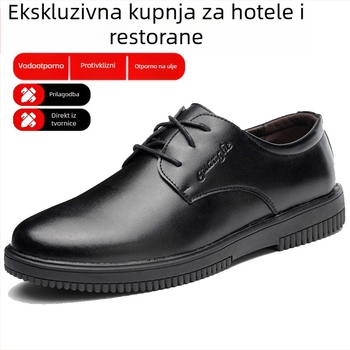 Muške kuhinjske cipele kuhara – protuklizne, vodootporne, otporne na masnoće, prozračne, Ultrafilm koža