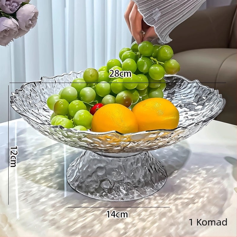 Akrilni tanjur za voće, stil laganog luksuza, marka Initial benefit, premium proizvod