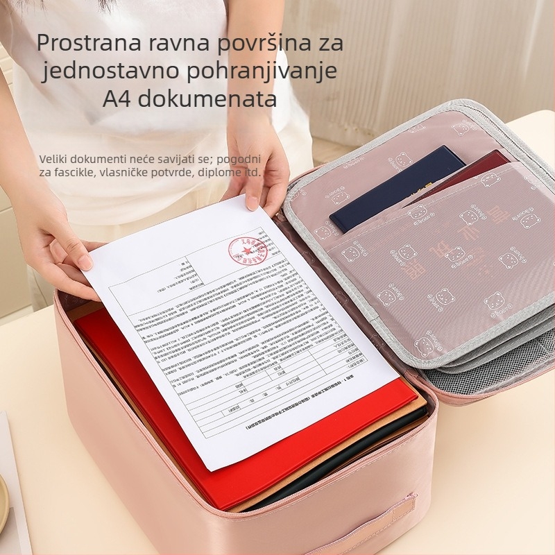 Torba za kartice i dokumente, kubnog oblika, poliester, višenamjenska, pogodna za putovanja