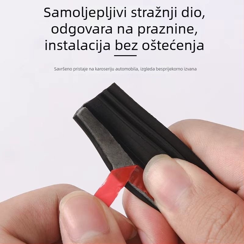 Brtvilo za automobilsku staklo, gumeni V-oblik profila, za unutarnje staklo, kompatibilno sa svim modelima