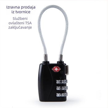 TSA719 Brava za prtljagu s kodom, od cinkovog legura, debljina brave 3–4 mm, 63 g