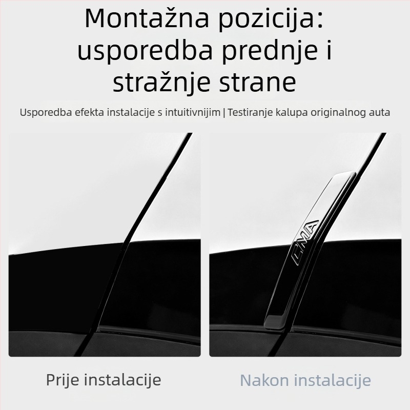 Antikolizijska traka za vrata Geely Boyue L 4. generacije, Mandini ABS