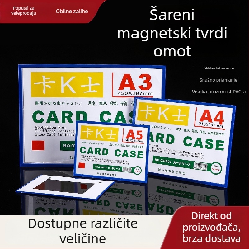 PVC držač kartica s magnetskim zatvaračem – poslovni/uređski stil, Jieyang marka
