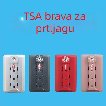 Brava za prtljagu s TSA kompatibilnošću, zaključavanje lozinkom, zaštita od krađe, ABS materijal