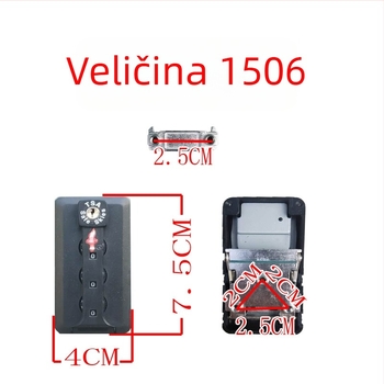 Brava za prtljagu s TSA kompatibilnošću, zaključavanje lozinkom, zaštita od krađe, ABS materijal