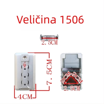 Brava za prtljagu s TSA kompatibilnošću, zaključavanje lozinkom, zaštita od krađe, ABS materijal