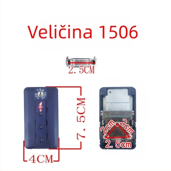 Brava za prtljagu s TSA kompatibilnošću, zaključavanje lozinkom, zaštita od krađe, ABS materijal