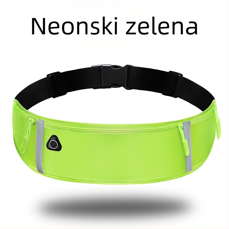 Ultra-tanka reflektirajuća torbica za pojas za trčanje i fitness, unisex, vodootporna, mini višenamjenski pojas