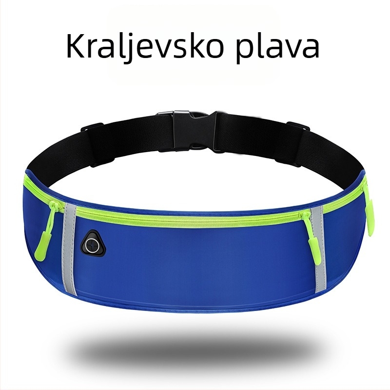 Ultra-tanka reflektirajuća torbica za pojas za trčanje i fitness, unisex, vodootporna, mini višenamjenski pojas