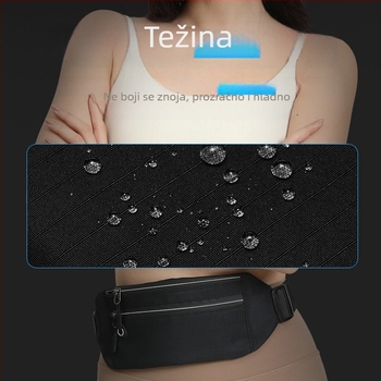 Torba za trbuh za trčanje, ultralahka, prozračna, kompaktna; Oxford tkanina, unisex, za vanjske sportove