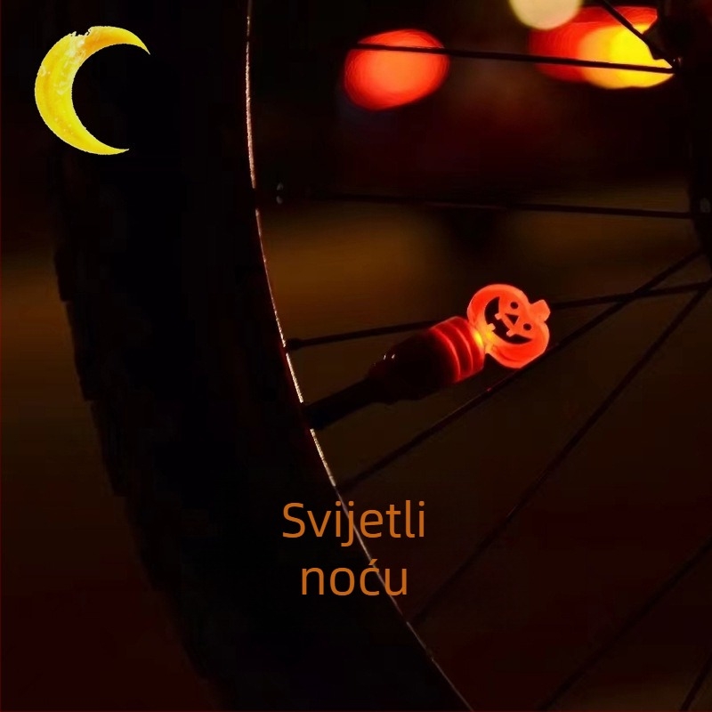 Ventil svjetlo za planinski bicikl u obliku tikve, s inteligentnim senzorom i stražnjom lampom za noćnu vožnju