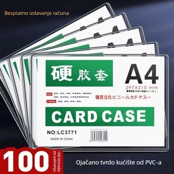 PVC kućište za karticu certifikata, minimalističkog stila, zaštita dokumenata o poslovnoj dozvoli (izvorni i kopija)