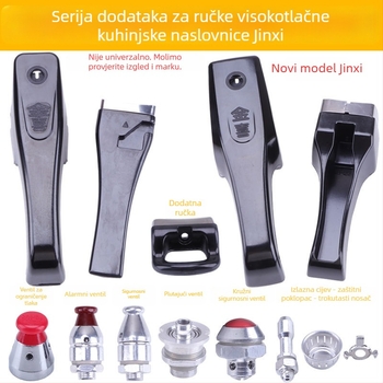 Ručka za lonac pod pritiskom — aluminijska legura, izdržljiva, Jinxi