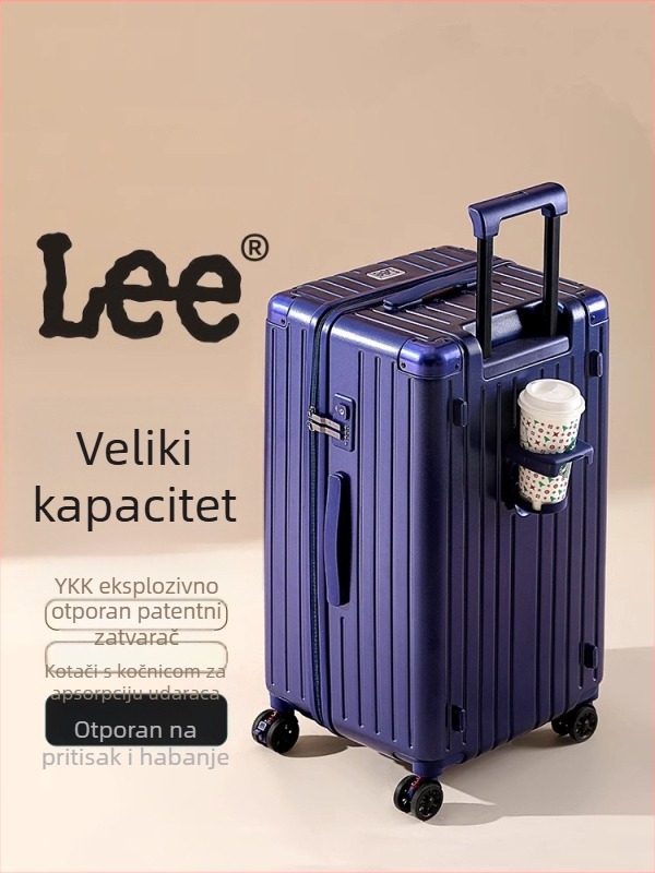 LEE kofer od 30 inča s okretnih kotačića, tvrdi kufer, veliki kapacitet, unisex, TSA zaključavanje
