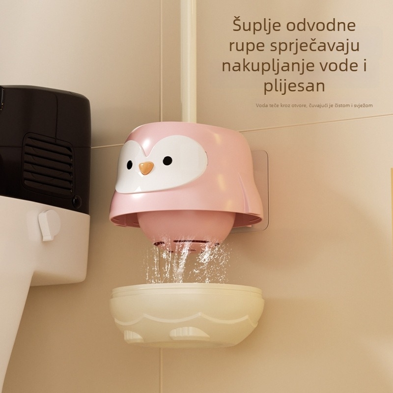 Plastična četka za WC s dugačkim držalom, zidni držač s bazom, bez mrtvih kutova, težina oko 210 g