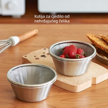 Odvodna košarica od nehrđajućeg čelika 304 — višefunkcionalna kuhinjska cjedilica, moderan dizajn