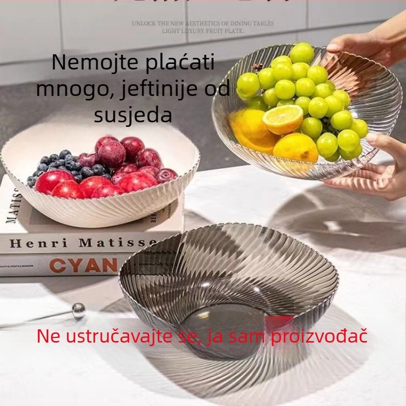 Plastični koš za voće za dnevni boravak - 2025 model, Novi kineski stil, luksuzan tanjur za grickalice