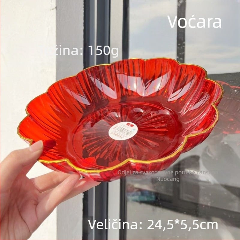 Plastični tanjur za voće, jednostavan stil, nije uvezen