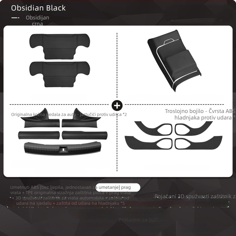 Stickeri protiv stupa pedala za Su7 – Brand Nothing, Materijal Tpes, Model Su7
