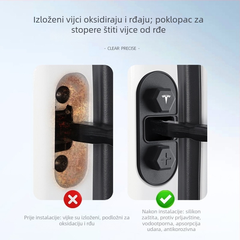Silikonska zaštitna futrola za limiter vrata za Tesla Model 3/Y/X — otporna na hrđu, prilagodljiva izrada