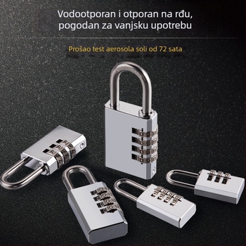 DT lokot s kodom – nehrđajući čelik i mesing, model DT, za vanjske vrata i ormariće