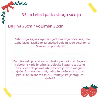Lolita suknja s puffastim siluetom; marka Happy jiangnan; na skladištu; odrasli; jesen 2024