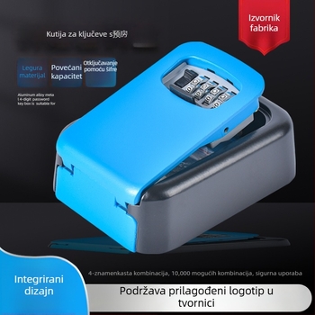 Kutija za ključeve od aluminijske legure s kodnim zaključavanjem, za visiti, dekorativni dizajn mačjeg oka, protiv krađe, modeli 901/904/906