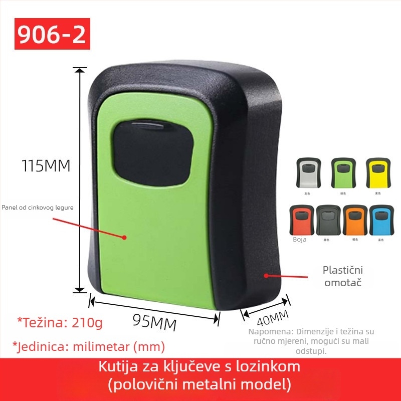 Kutija za ključeve od aluminijske legure s kodnim zaključavanjem, za visiti, dekorativni dizajn mačjeg oka, protiv krađe, modeli 901/904/906