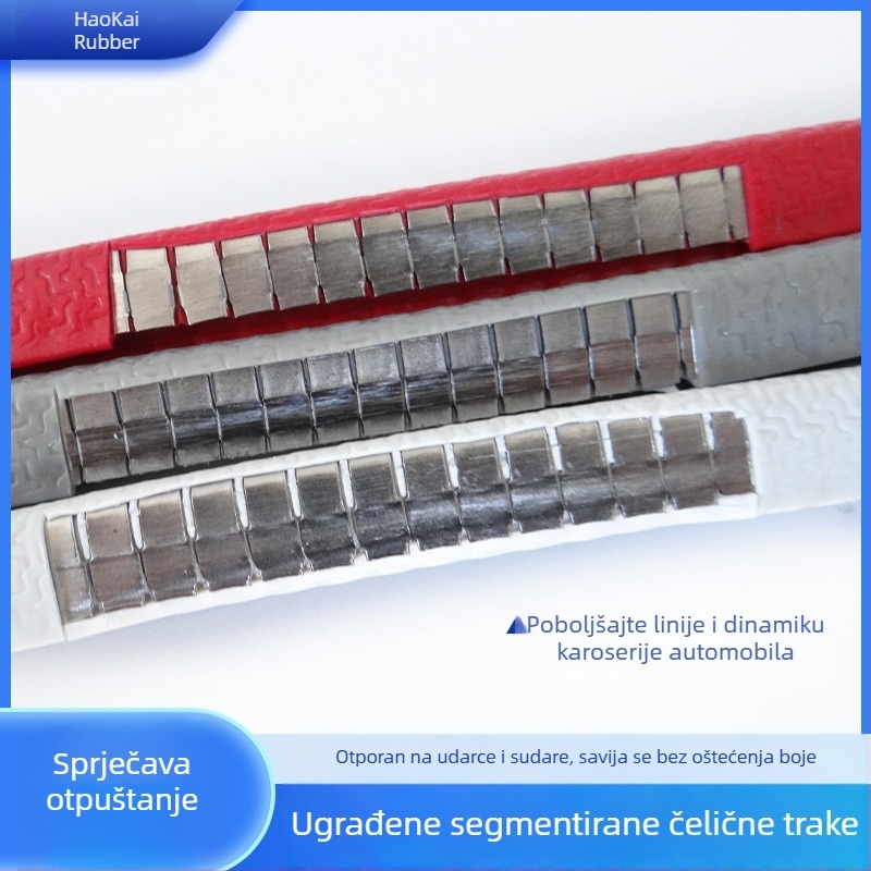 Gumeni zaštitnik za vrata automobila – Haokai, prilagodljiv, model: traka protiv sudara