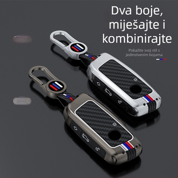Silikonska futrola za ključ BMW 5 Series, za 530Li/525Li, kompatibilna s 2023 X1/X5L, prilagodljiva
