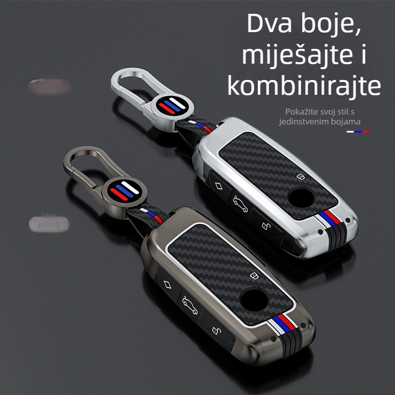 Silikonska futrola za ključ BMW 5 Series, za 530Li/525Li, kompatibilna s 2023 X1/X5L, prilagodljiva
